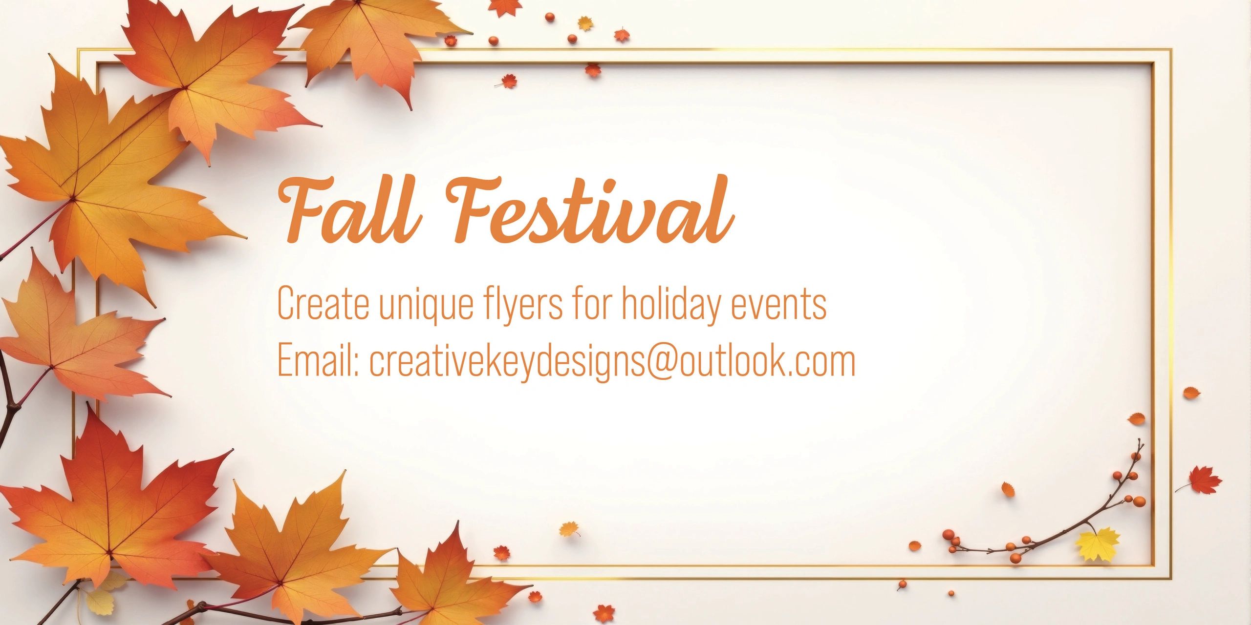 Fall events sample for flyers