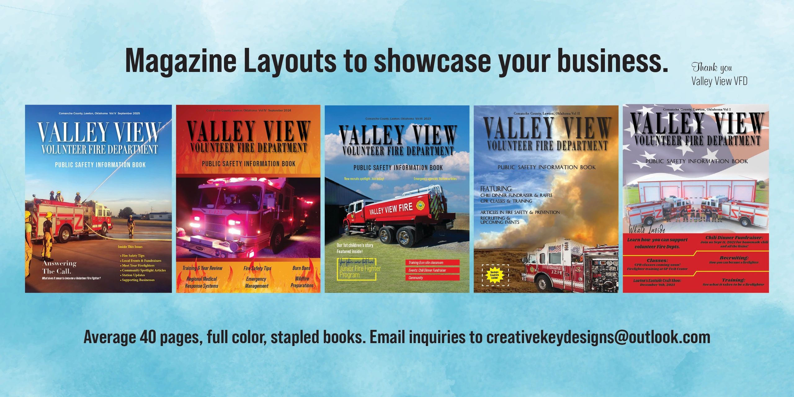 Magazine layout covers and details about them.