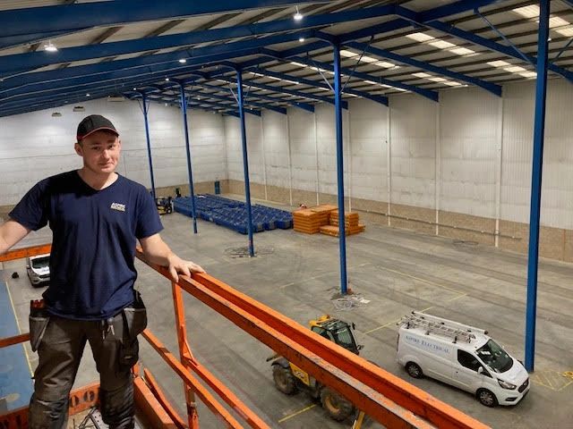Commercial LED lighting installation Letchworth. Fortus Letchworth.