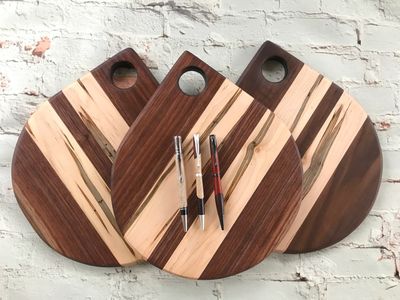 mixed wood serving/cutting/charcuterie boards