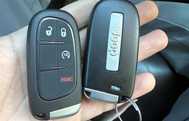 Jeep spare keys and panic button