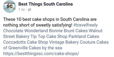 Vintage Bakery in Best Things South Carolina Top 10