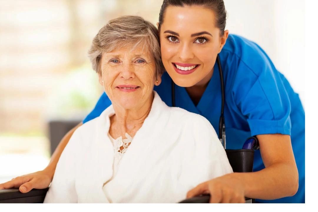Hospice CNA with patient