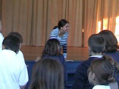 Students learn theatre skills from A.C.T. For Youth Actor/Educators