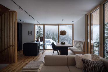 Cosy living room in Austrian Alps