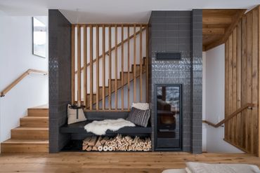 Cozy Fireplace for Romantic and Warm Evenings