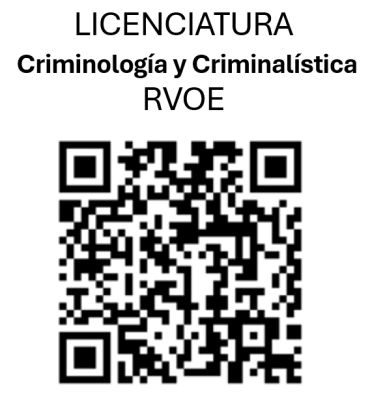 Código QR para Licenciatura en Criminología y Criminalística.