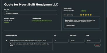 View and approve your handyman quote online. Fast, detailed, and easy with Jobber.