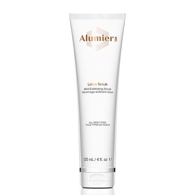 AlumierMD Lotus Scrub is an evenly exfoliating scrub designed to cleanse and smooth all skin types.