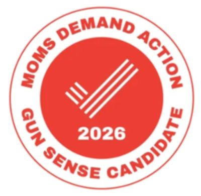 Logo for Moms Demand Action Gun Sense Candidate 2026 campaign.