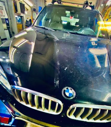 An example of vehicle restoration using paint correction process.