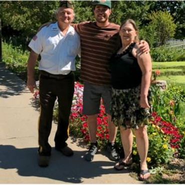 Marine Veteran and family