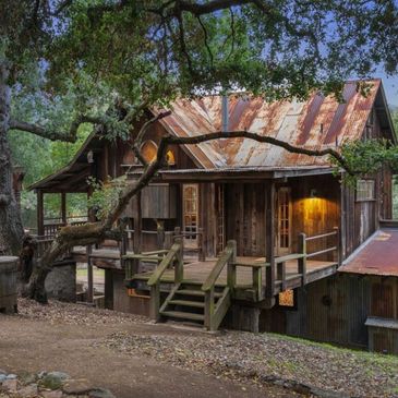 Historical buildings for a rustic retreat.