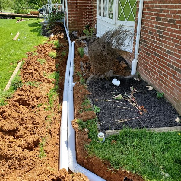 Downspout drainage pipes