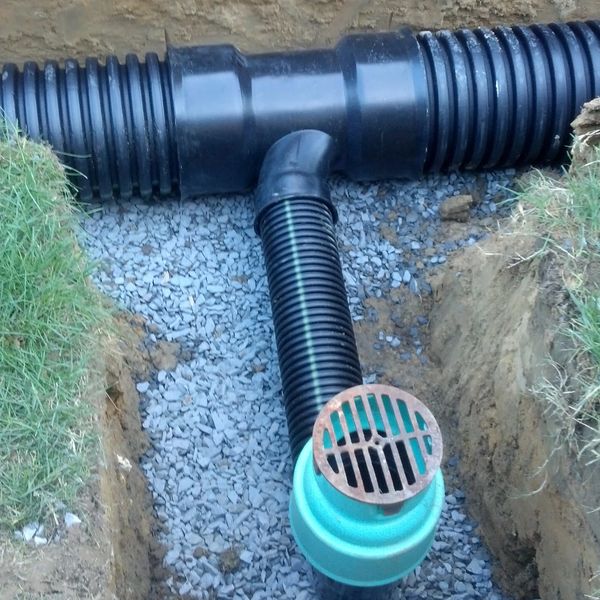 Inline yard drain