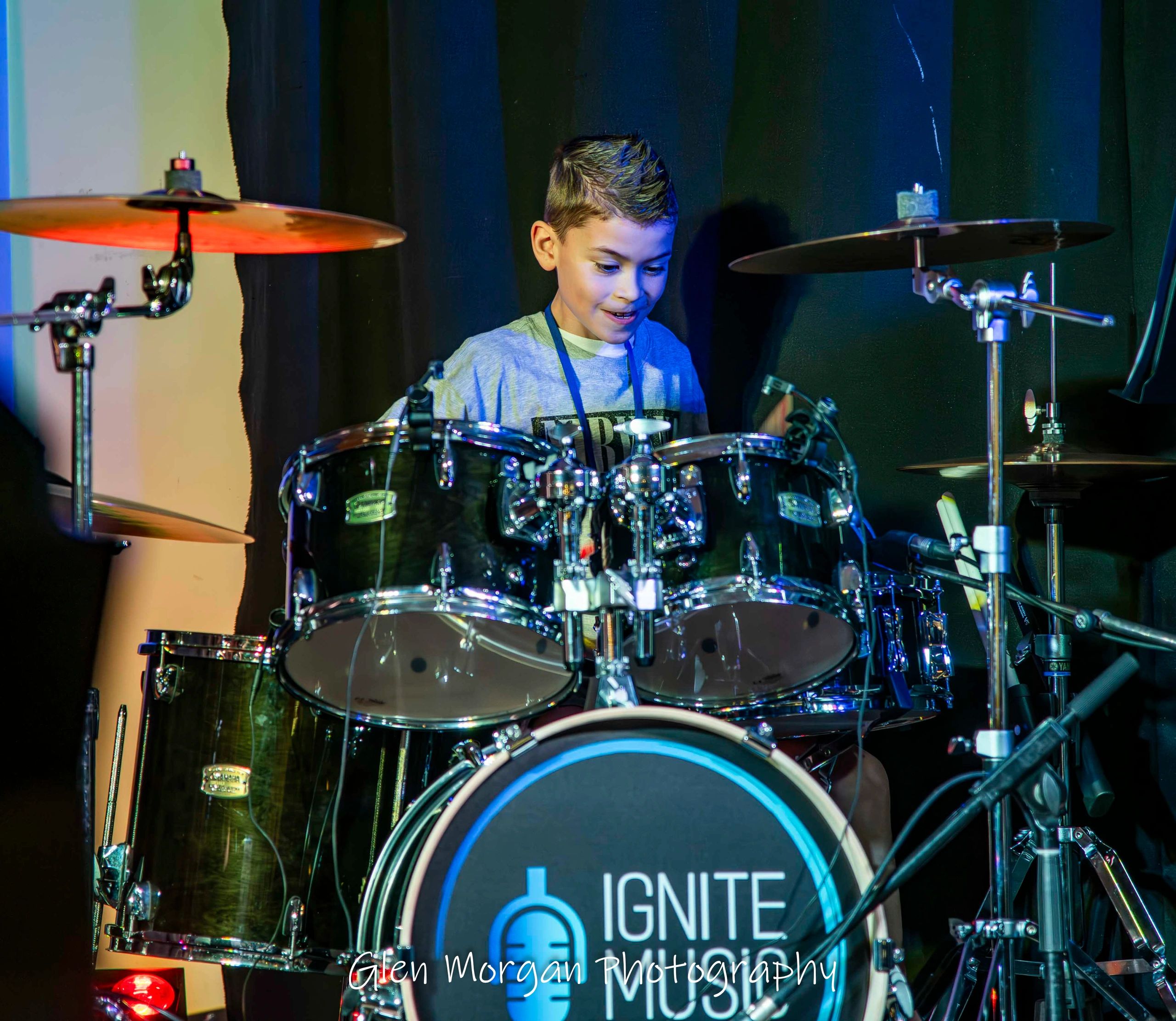 Drums student