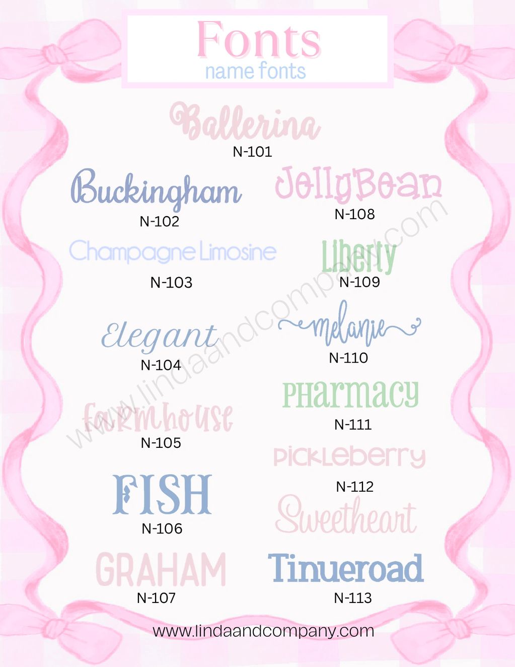 Please provide choices from these