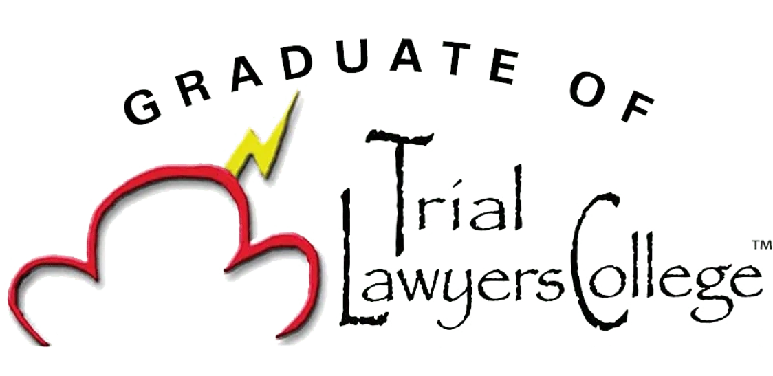 A logo that reads: Graduate of Trial Lawyers College