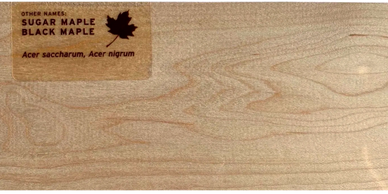 Hard maple or sugar maple lumber