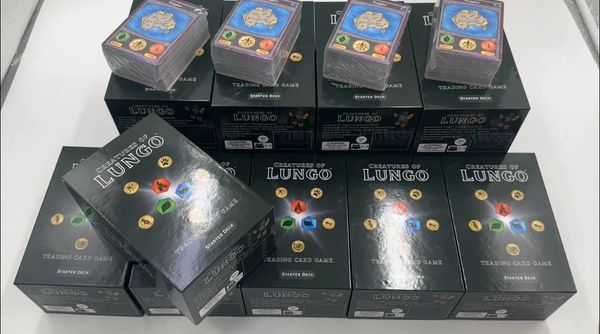 Creatures of Lungo Card Game starter deck boxes