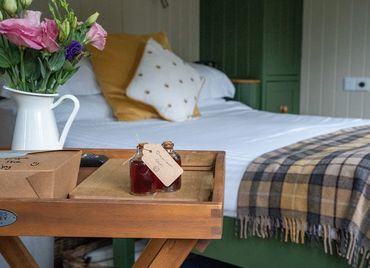Inside Chishillway Shepherds Hut in Northumberland