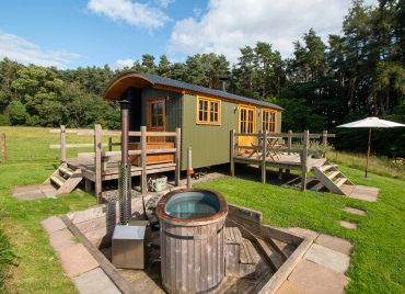 A hot summers day at Chishillway Shepherds Hut in Northumberland