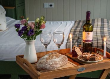 Inside Chishillway Shepherds Hut in Northumberland