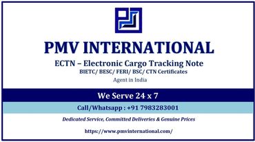 ECTN Certificate BESC Certificate CTN Certificate ECTN Number authorized agent India Mumbai Gujarat