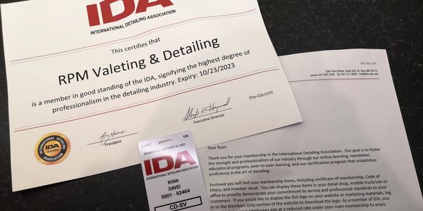 International Detailing Association car polishing ceramic coating Poole Bournemouth
