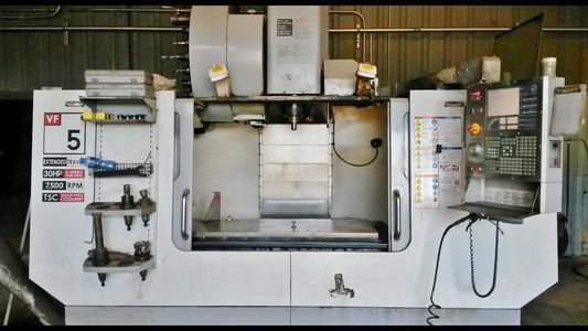 A CNC Mill in a machine shop