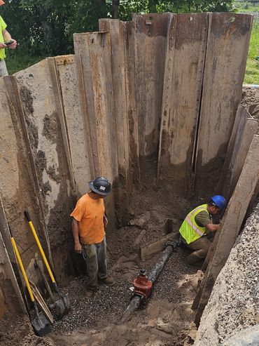 S.S.M. 49783 Burton Excavating Inc site prep sewer lines water mains sand/gravel delivery hauling