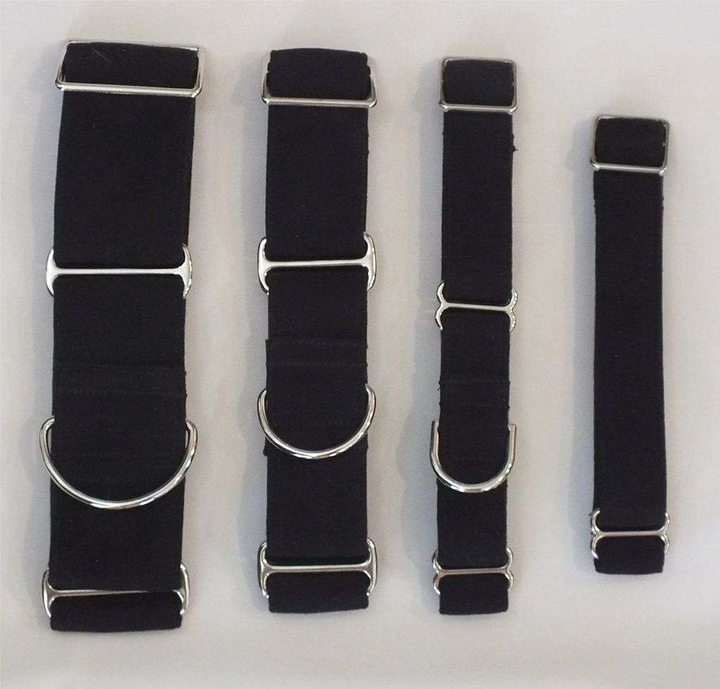 Martingale collars in 3 widths, plus tag collar