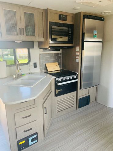 2021 Hideout Kitchen area