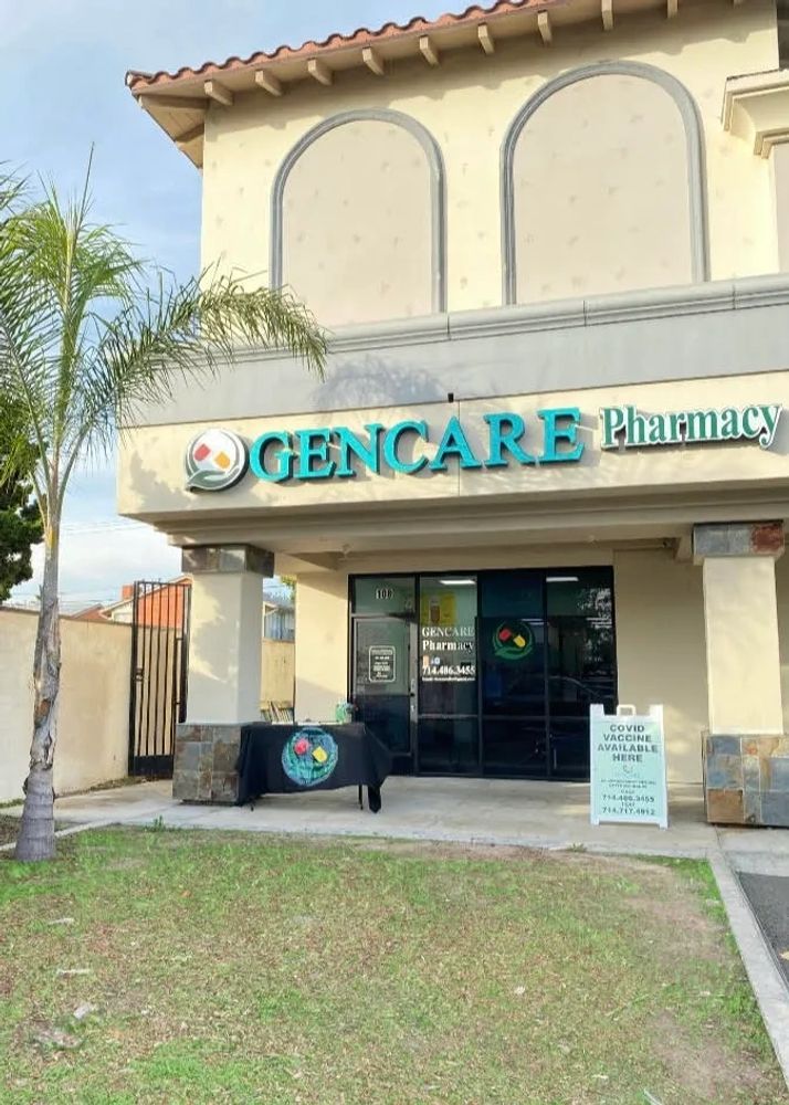 Gencare pharmacy store front.