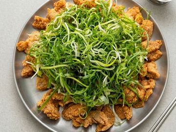 green onion chicken bites