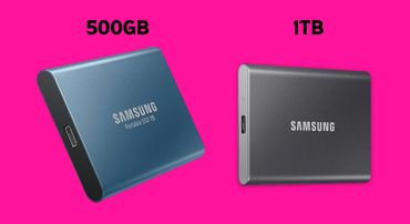 2 Discos Sólidos Externos Samsung T5 SSD: 500GB C/U
2 Discos Sólidos Externos Samsung T7 SSD: 1 TB