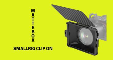 MatteBox Clip-On Smallrig:
(Para filtros 4x4 / Incluye 4 anillos adaptadores: 82 mm, 77 mm, 72 mm y