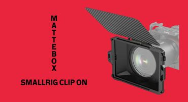 MatteBox Clip-On Smallrig:
(Para filtros 4x4 / Incluye 4 anillos adaptadores: 82 mm, 77 mm, 72 mm y