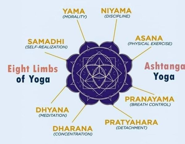 Yoga has eight limbs which is called Ashtanga Yog