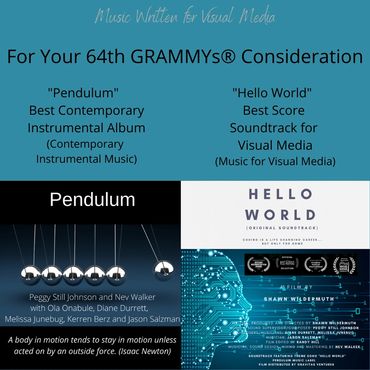 2 Albums produced by Peggy and her team at Pendulum-Productions on the Grammy Ballot in 2021
