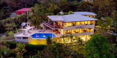 Luxury yoga teacher training retreat center with pool for all-inclusive yoga teacher training Quepos