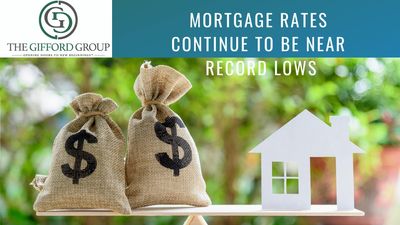 Mortgage rates, Rates are still near record lows.