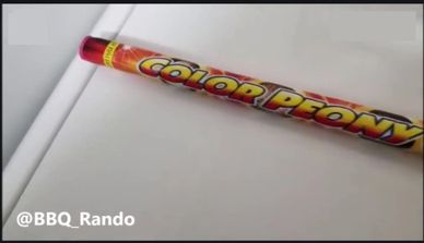 It is time for a roman candle demo from BBQ Rando so I had this "Color Peopny 8 Balls candle and wow