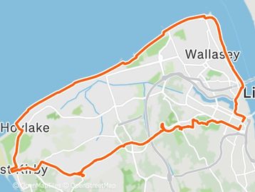 Ride through Birkenhead Park and past the elegant Georgian villas around Birkenhead Golf Club, then