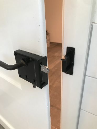 Painted door handle and door furniture