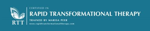 Rapid Transformational Therapy® logo indicating hypnotherapist who displays the logo is certified.
