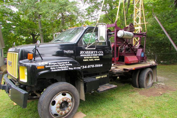 Roberts Company well drilling equipment and services. 