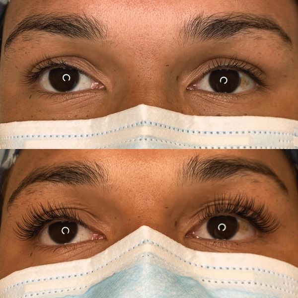 Classic Eyelash Extensions Before & After
