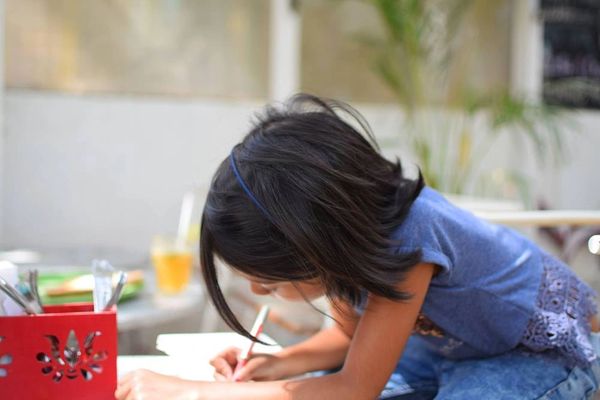 Kid Painting at Urban Mowgli's Summer Camp