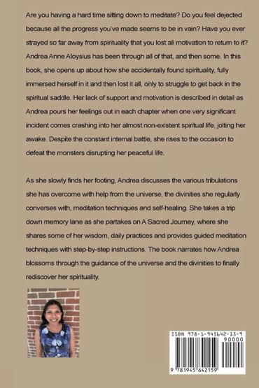 The back cover of my book with its synopsis.